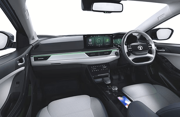Tata Curvv EV Digital Dashboard Display