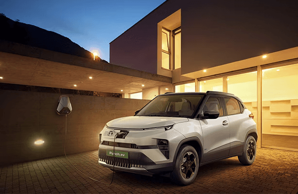 Electric Front Charging Lid on Tata Punch EV - Easy and Convenient Charging
