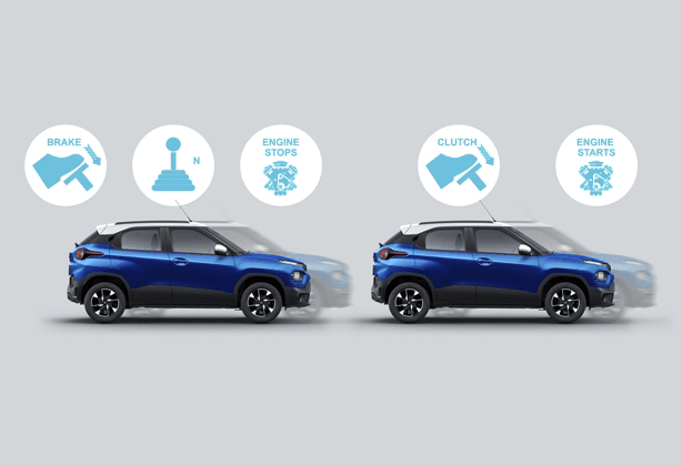 Tata Punch ISS Idle Stop-Start Technology - Automatic Engine On/Off for Maximum Fuel Efficiency & Reduced Emissions