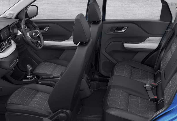 Flat rear floor and spacious interior in Tata Punch compact SUV