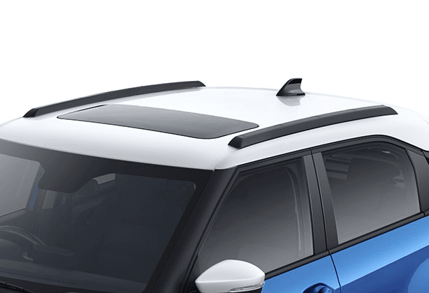 SUV roof rails on Tata Punch for added utility and rugged design