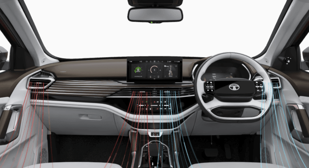 Tata Safari Dual-Zone Automatic Climate Control with Voice Assistance