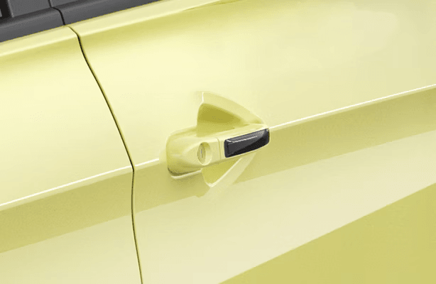 Stylish Piano Black Insert on Door Handles of Tiago EV