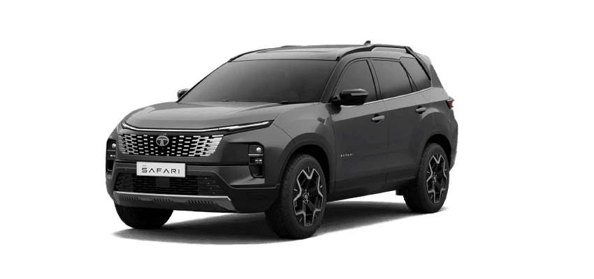 Tata Safari SUV parked in a scenic mountain setting – Tata Safari on-road price Chennai