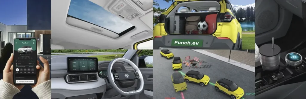 Tata Punch EV 2026 electric SUV displayed outdoors with modern design
