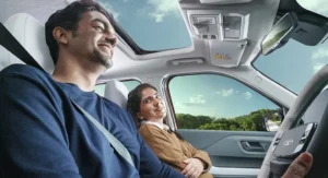 Tata Punch EV sunroof interior view Adventure S and Empowered Plus S